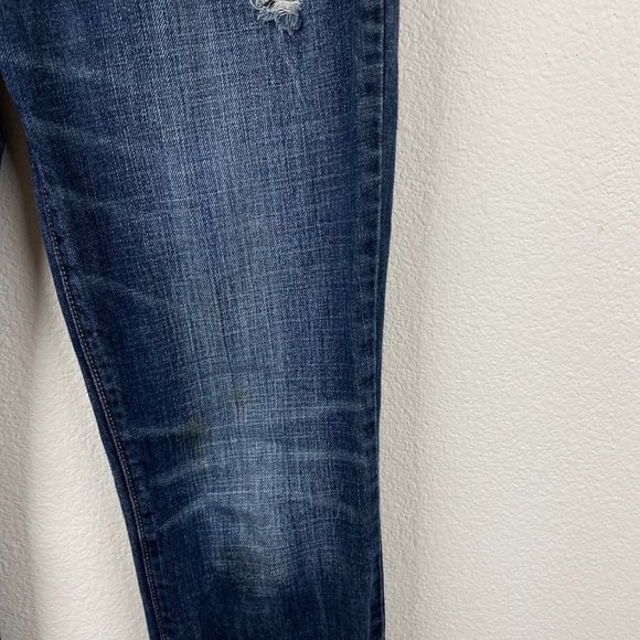 Guess Jeans Womens 27 x 32  Boot Cut Low Rise Med Wash Cotton Hipster Streetwear - Picture 4 of 10